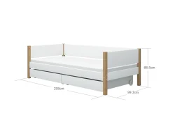 Daybed med hoved-, bag- og endegavl