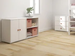 Skab, 1 hylde + 2 låger